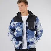 Bench Herre Sableo Fleece Hættetrøje Blå Camo