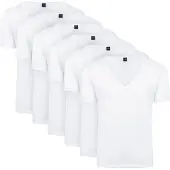 Suitable Vitaru T-shirt Dyb V-hals 6-pak Hvid åle