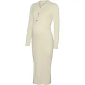 Mamalicious Strikkjole 'Lia' beige