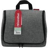 Reisenthel toiletbag XL, Polyester, Grå, Monokromatisk, Lynlås, 4 L, 280 mm