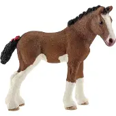Schleich Farm World Farm Animal Hesteleget?j til b?rn og sm?b?rn Clydesdale f?lfigur i alderen 3+