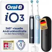 Oral-B iO Series 3 Duo Elektrisk Tandbørste Sort Blå
