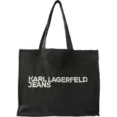 Karl lagerfeld JEANS Shopper lysegrå / sort