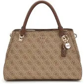 GUESS Håndtaske 'NOELLE II LUXURY SATCHEL' brun / cappuccino