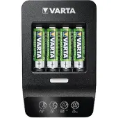 Varta LCD ULTRA FAST CHARGER+ - 0,25 time batterioplader - (for 4xAA/AAA) + AC-strømadapter + bilstrømsadapter 4 x AA type - NiMH - 2100 mAh