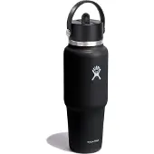 Hydroflask Hydro kolbe 32 oz bred flex halm rejse flaske sort