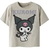 Name it Bluser & t-shirts 'NKFDYKRA KUROMI' taupe / grafit / lyselilla / hvid