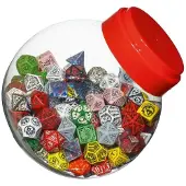 Q-workshop Jar D4d6d8d10d12d20d100 Terninge 150 Enheder