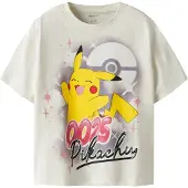 Name it Bluser & t-shirts 'NKFJYDI POKEMON' gul / kirsebærsrød / sort / offwhite