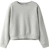 Name it Sweatshirt - Noos - NkfMille - Light Grey Melange - - 11-12 år (146-152) - Sweatshirt
