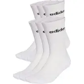 Adidas Linear Cushioned Tennissokker, 6 Par, størrelse 31-33