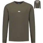 HUGO Herre Naviu Sweatshirt Dark Brown