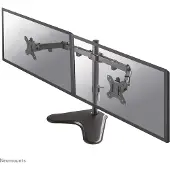 NeoMounts FPMA-D550DD - Stativ - fuld bevægelse - for 2 LCD displays - sort - skærmstørrelse: 10-32 - skrivebordsstander, skrivebordsmonterbar