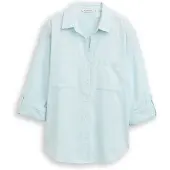 Tom Tailor With Slub Structure 1035247 Langærmet Bluse