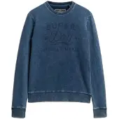 Superdry Superdrytil mænd. M2014237A Cutters And Makers sweatshirt blå (L), Casual, Bomuld