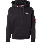 Alpha industries Sweatshirt 'Mirror' grå / mørkerød / sort / hvid
