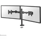 NeoMounts FPMA-D960DG - Monteringssæt - fuld bevægelse - for 2 LCD displays - sort - skærmstørrelse: 10-27 - øje, skrivebordsmonterbar