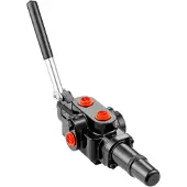 Vevor hydraulisk brændekløverventil 1 spole, 25 GPM hydraulisk retningsventil, 3626 PSI hydraulisk læsserventil, hydraulisk joystick-kontrolventil til små traktorer, læssere, brændekløver