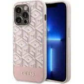 GUESS GUHMP14LHGCFSEP iPhone 14 Pro 6,1" pink/pink hårdt etui GCube Stripes MagSafe