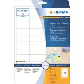 Herma Special etiket 48.3 x 25.4 mm hvid mat selvklæbende permanent - gennemsigtig m/1100 etiketter (25 ark x 44 stk.)