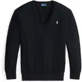Ralph Lauren Polo Ralph Laurentil kvinder. 211972105004 Jersey Parkside sort (XL), Casual, Bomuld, Lange ærmer