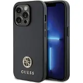 GUESS Strass Metal Logo iPhone 13 Pro 6,1" etui - Sort