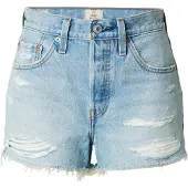 Levi's Jeans '501 Original High Rise Shorts' blue denim
