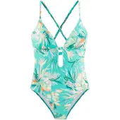 Venice beach Badedragt lysebeige / turkis / jade