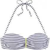 Venice beach Bikinioverdel mørkegul / sort / hvid