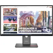 Lenovo ThinkVision P27QD-40 - LED-skærm - 27 - 2560 x 1440 QHD @ 120 Hz - IPS - 350 cd/m² - 1500:1 - 4 ms - HDMI, DisplayPort, USB-C - ravnsort