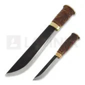 Kauhavan Puukkopaja Double Leuku 210 kniv, stained