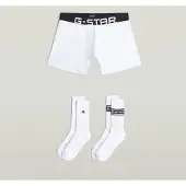 G-Star Boxer and Sock Set 40-43 - White - Men