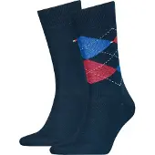 Tommy Hilfiger 2-pak sokker blå Blå Rød måle