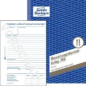 Avery 745, Blå, Hvid, Papir, 148 mm, 210 mm