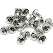 StarTech.com Startech 50 Pkg M6 Mounting Screws for Server Rack Cabinet (CABSCREWSM6) - Skruesæt (pakke med 50) - for P/N: RACK-18U-20-WALL-OA, RACK-21U-20-WALL-OA, RACK-24U-20-WALL-OA, RK3236BKF, WALLMOUNT4