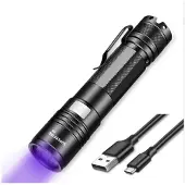 Superfire genopladelig og robust UV lommelygte A5 - 365NM