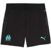 Puma Olympique de Marseille Training Pants Youth, Clothing, Black/Aqua, 11-12Y