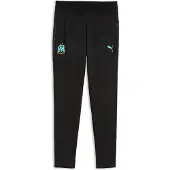 Puma Olympique de Marseille Training Pants Youth, Clothing, Black/Aqua, 7-8Y