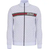 GUESS Sportssweatjakke rød / sort / hvid