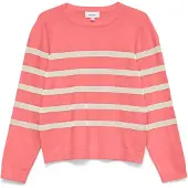 Vero moda Pullover 'VMSaba' sølvgrå / laks