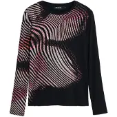 Desigual Shirts eosin / sort / hvid