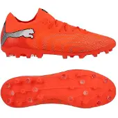 Puma Future 9 Fusion Low Cut MG Unleashed - Rød/Hvid/Sort/Silver - Multi Ground (MG), størrelse 40