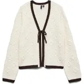 Vero Moda Cardigan 'Becca' sort / hvid