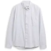 Tom Tailor DENIM Skjorte lysegrå / sort