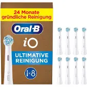 Oral-B iO Series Ultimate Clean Tandbørstehoveder - Hvid - 8-pak