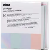 Cricut Pastel Sampler - Skær væk-kortsæt - hvid, pudder-blå, tulipan, hviskende blå, silver matte holographic