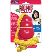 Kong Classic med Reb Rød L Hundelegetøj 58cm