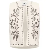 ONLY Vest grå / hvid