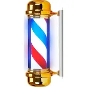Activeshop loftbelyst skilt til barber shop BB-02, guld, stor