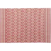 Vivaraise KADRA PLACEMT Nat/Red 33X45
